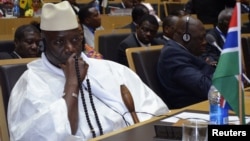 Gambia's President Yahya Jammeh attends leaders meeting at the African Union, Addis Ababa, July 15, 2012.