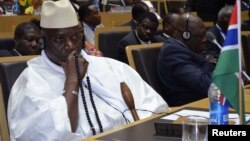 Gambia's President Yahya Jammeh attends leaders meeting at the African Union, Addis Ababa, July 15, 2012.