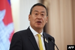 Thai Prime Minister Srettha Thavisin speaks at a press conference in Bangkok on Feb. 7, 2024. “What happened in the past is the past,” Srettha said on Feb. 13 regarding former Prime Minister Thaksin Shinawatra.