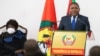 Filipe Nyusi, Presidente de Moçambique, em conversa com diplomatas em Maputo (Foto de Arquivo)