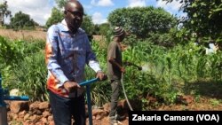 L'inventeur guinéen a donné accès à l'eau dans le pays, le 27 juin 2017. (VOA/Zakaria Camara)