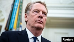 Robert Lighthizer, representante comercial de EE.UU., se reunió con legisladores demócratas para intentar resolver las preocupaciones sobre el acuerdo comercial con México y Canadá, conocido como T-MEC. Foto de archivo, Reuters.