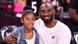 Kobe Bryant me vajzën Gianna, 27 korrik 2019. Foto: Stephen R. Sylvanie-USA TODAY Sports