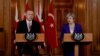 British PM May Warns Turkey's Erdogan Not to Lose Sight of Democratic Values