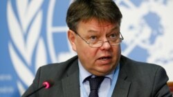 FILE - Petteri Taalas, secretary-general of the World Meteorological Organization, attends a news conference at the United Nations in Geneva, Oct. 24, 2016.