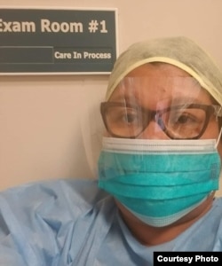 Dita Nasroel Chas, perawat sekaligus anggota satgas kesehatan asal Indonesia di Texas (dok: Dita)