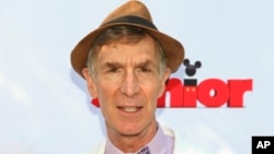 Bill Nye attends the Disney Junior and XPRIZE launch of "Miles from Tomorrowland: Space Missions" at the New York Hall of Science on July 16, 2015, in New York.