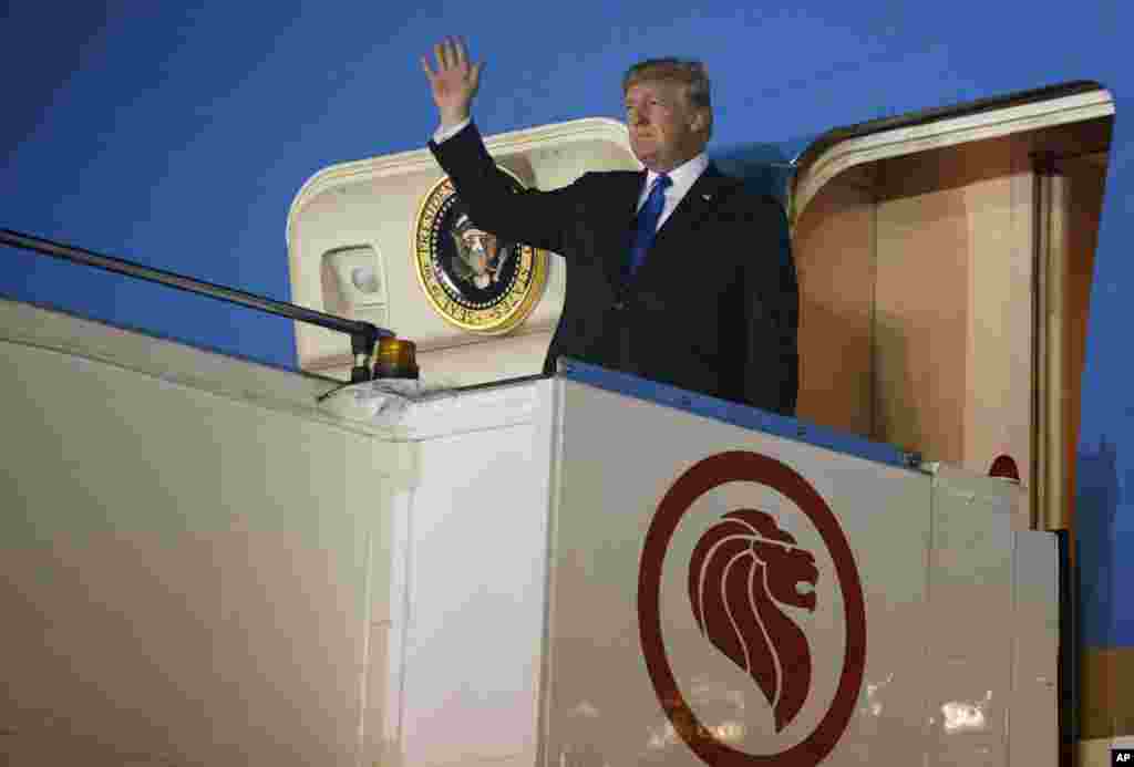 Trump ya Singapore domin halartar taron koli