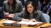 (FILE) United States' Under Secretary of State for Civilian Security Uzra Zeya speaks during the Security Council meeting at United Nations headquarters, Tuesday, Jan. 23, 2024.