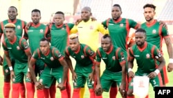 L'équipe du Burundi lors d'un match entre le Burundi et la Guinée, Egypte, le 30 juin 2019.