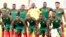 L'équipe du Burundi lors d'un match entre le Burundi et la Guinée, Egypte, le 30 juin 2019.