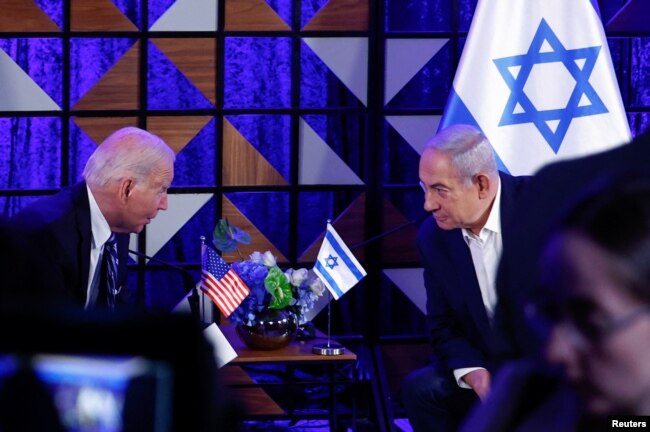 Biden ile Netanyahu Tel Aviv'de biraraya geldi - 18 Ekim 2023