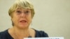 FILE - U.N. rights chief Michelle Bachelet attends a session of the Human Rights Council at the United Nations in Geneva, Sept. 13, 2021. 