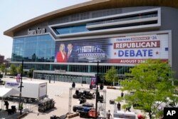 El martes 23 de agosto tuvo lugar el primer debate presidencial republicano en Milwaukee. (Foto AP/Morry Gash)