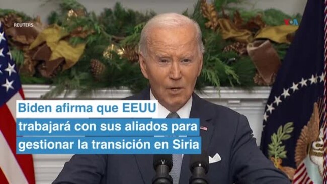 "EEUU trabajará con nuestros socios y las partes interesadas en Siria": Joe Biden "EEUU trabajará con nuestros socios y las partes interesadas en Siria": Joe Biden