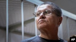 Former Russian Economic Development Minister Alexei Ulyukayev waits for his hearing at a court in Moscow, Russia, Dec. 15, 2017.