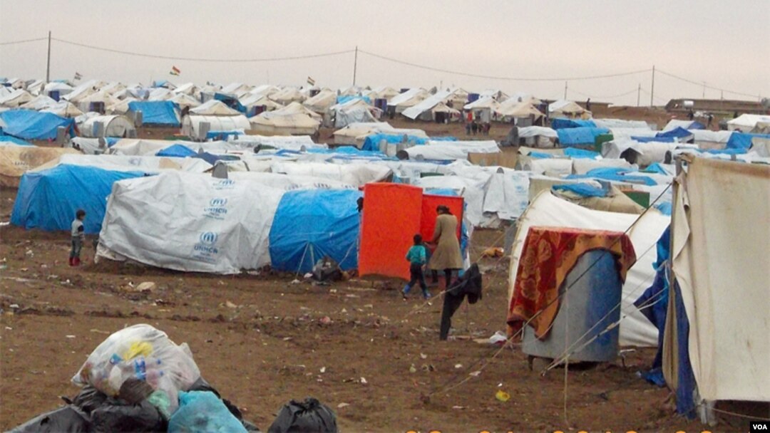 Tenda-tenda pengungsi Suriah di kamp pengungsi Dumiz, di provinsi Duhok, Kurdistan-Irak (foto: dok). 