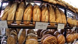 Loaves of sourdough bread