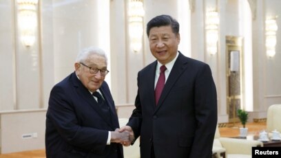 Chủ tịch Trung Quốc Tập Cận Bình đã tiếp cựu Ngoại trưởng Hoa Kỳ Henry Kissinger tại Bắc Kinh hôm thứ Năm 8/11/2018.
