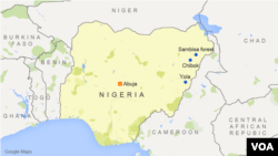 American University of Nigeria is in Yola, approximately four hours south of Chibok by car.