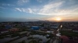 FILE - The city of Juba is seen at sunset, Oct. 4, 2012. 