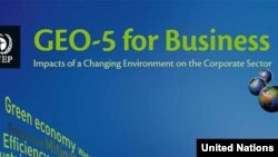 Cover of UN's "GEO-5 for Business: Impacts of a Changing Environment on the Corporate Sector" report