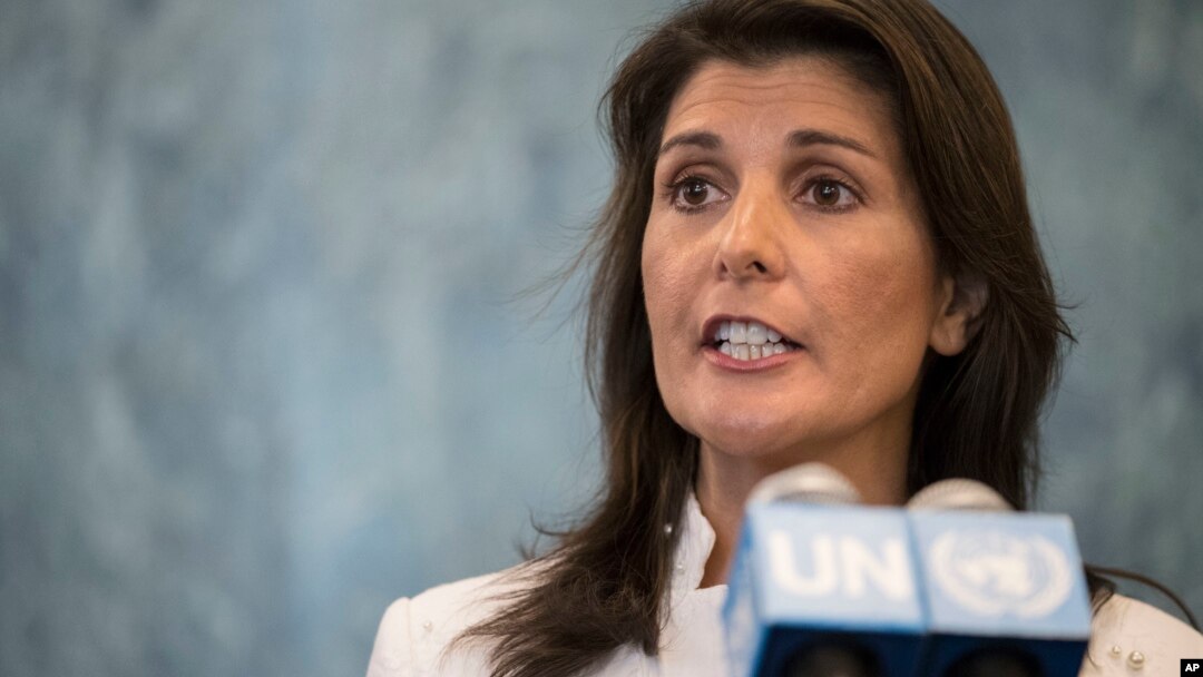 Duta Besar AS untuk PBB, Nikki Haley 