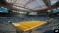 Saint-Petersburg Arena di St. Petersburg, 4 Februari 2020. (Foto: AP)