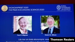 Los estadounidenses Paul R. Milgrom y Robert B. Wilson ganaron el lunes 12 de octubre de 2020 el premio Nobel de economía. 