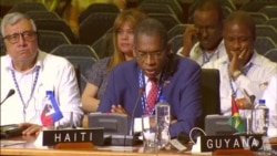 Diskou Chanselye Ayisyen an, Antonio Rodrigue nan 47 Asanble Jeneral OEA a nan Cancun, Meksik