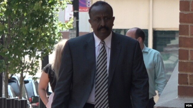Yusuf Abdi Ali, a former colonel in the Somali National Army, leaves the courthouse in Alexandria, Va., May 21, 2019.