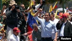 Juan Guaidó, presidente interino de Venezuela y líder de la Asamblea Nacional en la oposición.