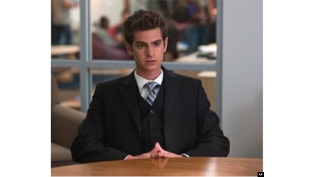 Andrew Garfield in Columbia Pictures' "The Social Network," also starring Jesse Eisenberg and Justin Timberlake.