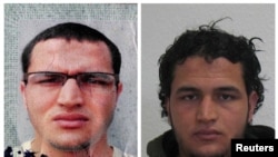 Anis Amri est aperçu sur des photos publiées par l'Office fédéral allemand de la criminalité Bundeskriminalamt, à Berlin, 21 décembre 2016.