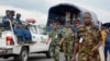Un camion police ont arrêté des rebelles burundais capturés en RDC, le 21 janvier 2017.