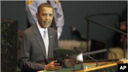 奥巴马总统在联合国气候变化问题首脑会议上发表讲话