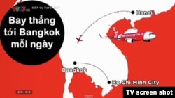 Screen shot of erroneous map that aired on reality TV Show. (Photo: VOA Vietnamese service)