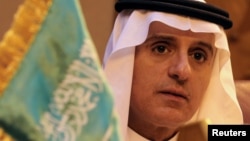 FILE - Saudi Foreign Minister Adel al-Jubeir. Jubeir said he is optimistic that U.S.-Saudi cooperation can overcome challenges in the Middle East.