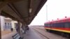 Estação de caminhos de ferro do Musseque, em Luanda, vazia devido à greve.