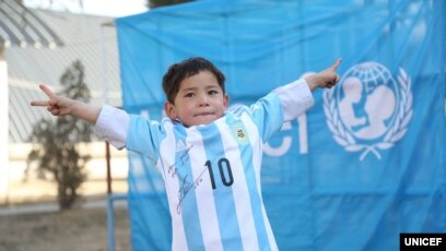 Dream come true: Afghan boy receives Lionel Messi's jersey - World