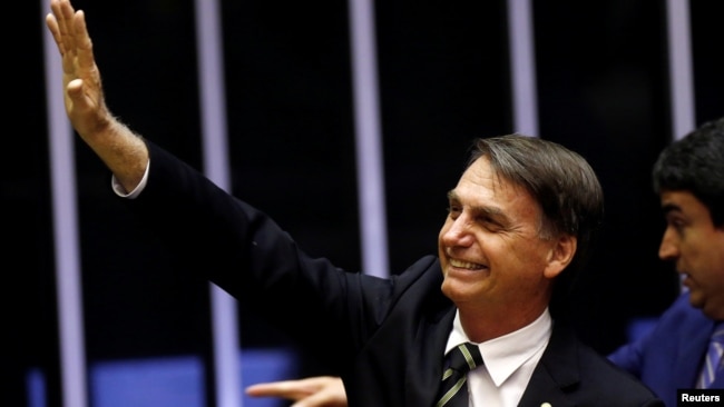 Tổng tống mới đắc cử của Brazil Jair Bolsonaro.