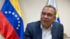 El rector principal del poder electoral Enrique Márquez en conversación con la Voz de América en Caracas, el 12 de mayo de 2021.