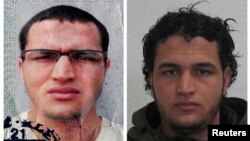 Anis Amri is shown in handout pictures from the German Bundeskriminalamt Federal Crime Office, released Dec. 21, 2016. The main suspect in a truck attack on a Christmas market in Berlin, Amri was killed last Friday in shootout with police in Milan, Italy.