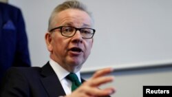 Menteri Kantor Kabinet Inggris, Michael Gove 