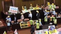 台湾立法院审核四公投 被陈水扁案转移焦点