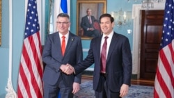 مارکو روبیو د امریکا د بهرنیو چارو وزیر او ګیډون سعار د اسراییلو د بهرنیو چارو وزیر