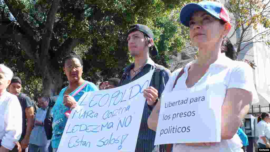 Protesta en la Ciudad de Caracas por la liberación del alcalde, Antonio Ledezma.