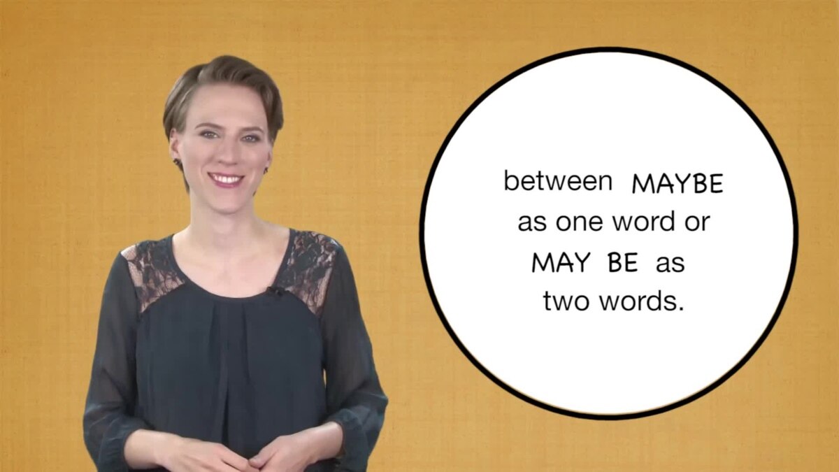 Everyday grammar maybe vs may be