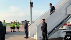 Acting Defense Secretary Mark Esper arrives in Brussels, June 25, 2019, for a meeting of NATO defense ministers. 