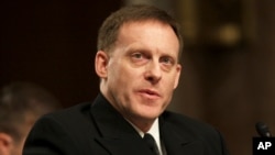 FILE - Admiral Mike Rogers, director of the National Security Agency and commander of U.S. Cyber Command.
